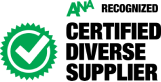 ANA Certified Diverse Supplier badge
