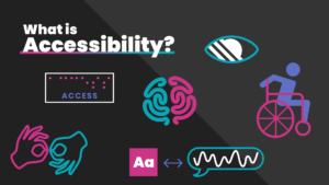Different icons that can answer the question, What is Accessibility?